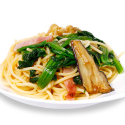 サムネイル|なすと舞茸の和風パスタ